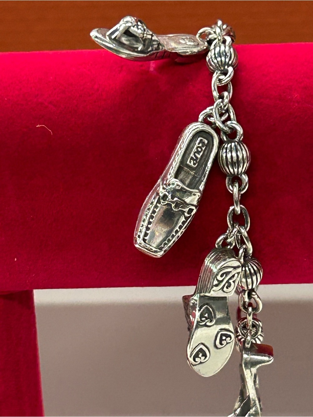 Brighton shoe charm bracelet